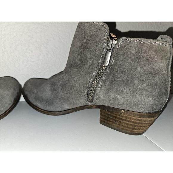 New! Lucky Brand Ankle Boots Gray Zip Size 7 - Picture 8 of 10